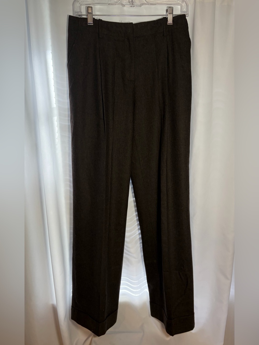 LAFAYETTE 148 Brown Trousers with Cuffed Hem size 2
